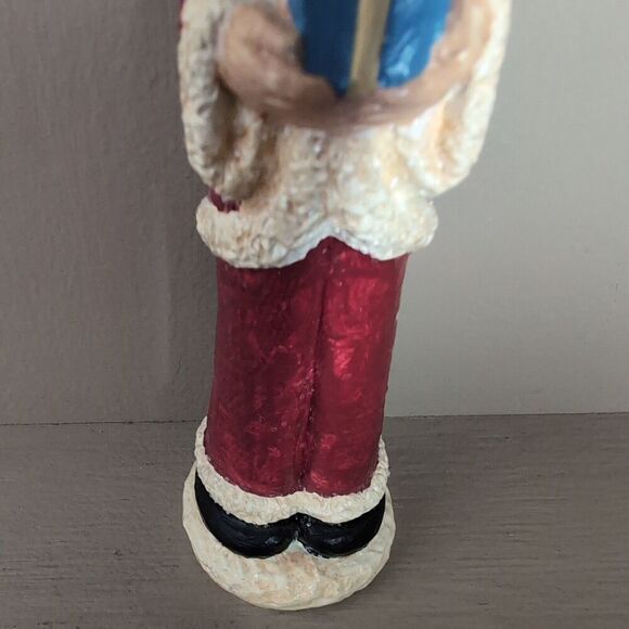 Hand Carved Wooden Primitive Santa Father Christmas Folk Art 6.5" Tall - Picture 4 of 10